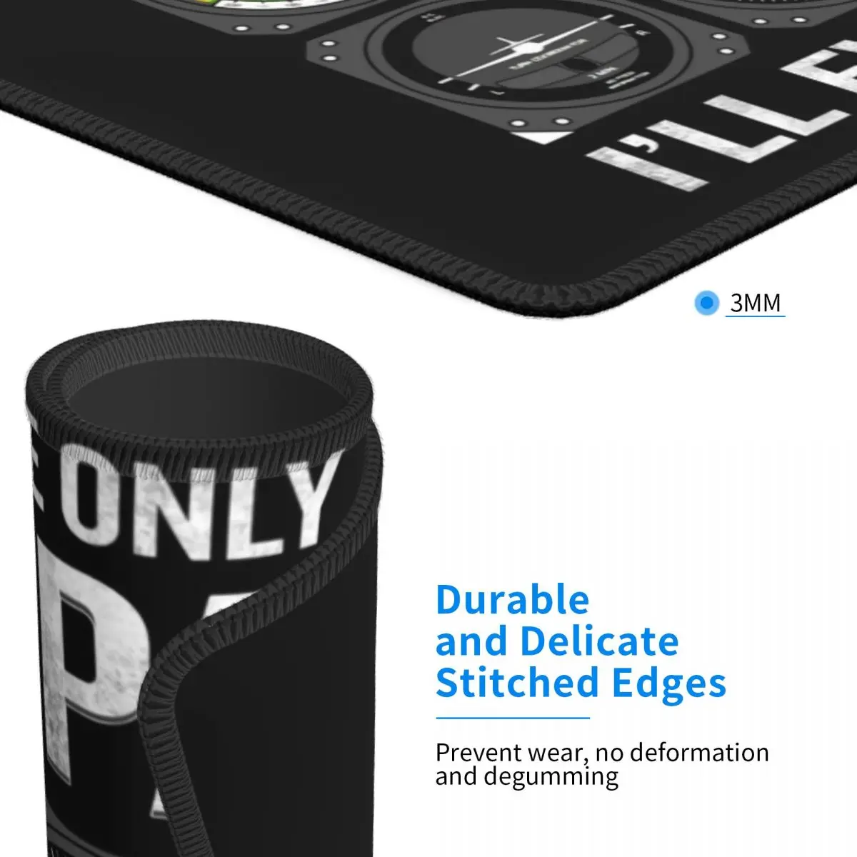 Коврик для мыши с шестью циферблатами резиновый нескользящий использования в