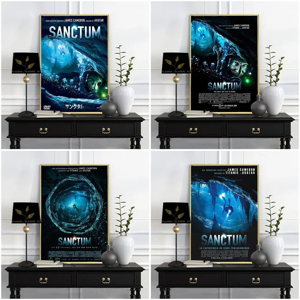 

Sanctum Action Thriller Film Poster Movie Art Illustration Print Wall Hanging Picture Decor Canvas Painting