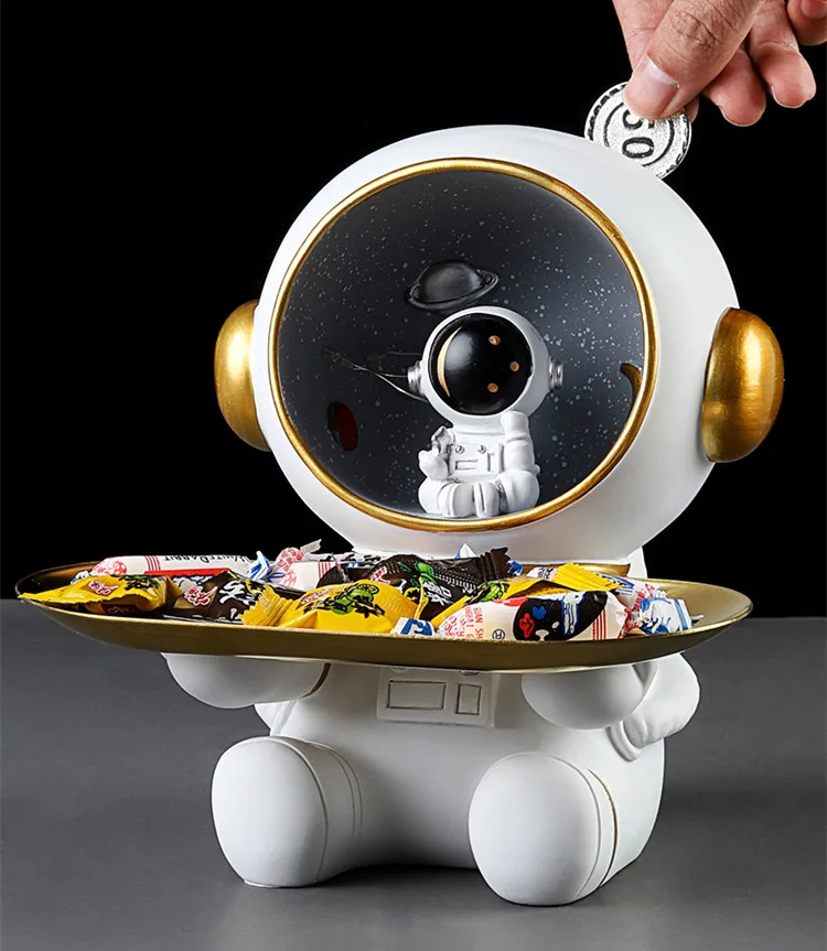 

Скандинавские фигурки астронавтов, шикарная косметика, поднос для Хранения Драгоценностей и духов для украшения ключей, украшение для вход...