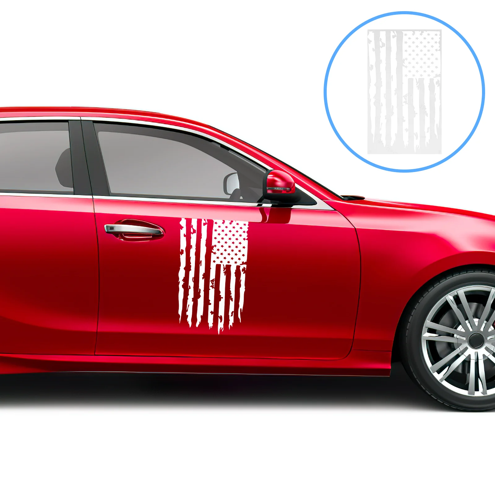 

US National Flag Car Stickers Decals Window Adhesive Computer Laptop Tail Women Funny Patriotic