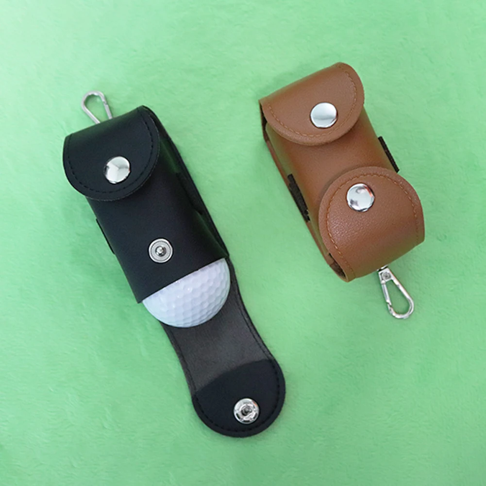 

Portable Golf Bag Leather Waist Holder Pack Mini Golf Ball Storage Pouch Carrying Cases for Golfer Daiy Training