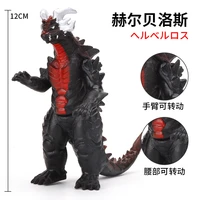 12cm small soft rubber monster hellberus original action figures model furnishing articles childrens assembly puppets toys