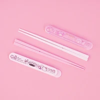 sanrio hellokitty chopsticks kawaii cartoon eco friendly portable tableware cute childrens printed chopsticks
