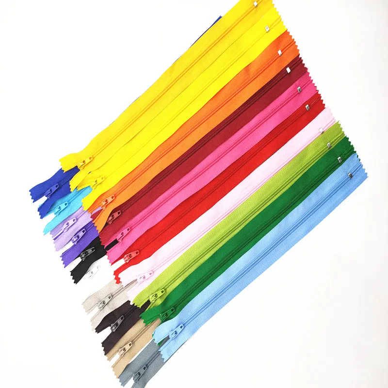 

50Pcs 3# 70CM-100Cm Closed Nylon Coil Zipper Suitable For Bags And Clothing