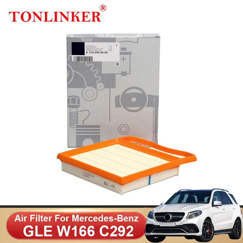 

TONLINKER Air Filter A2760940504 For Mercedes Benz GLE W166 C292 2015-2019 GLE 400 450 500e AMG 43 4MATIC Car Accessories Goods