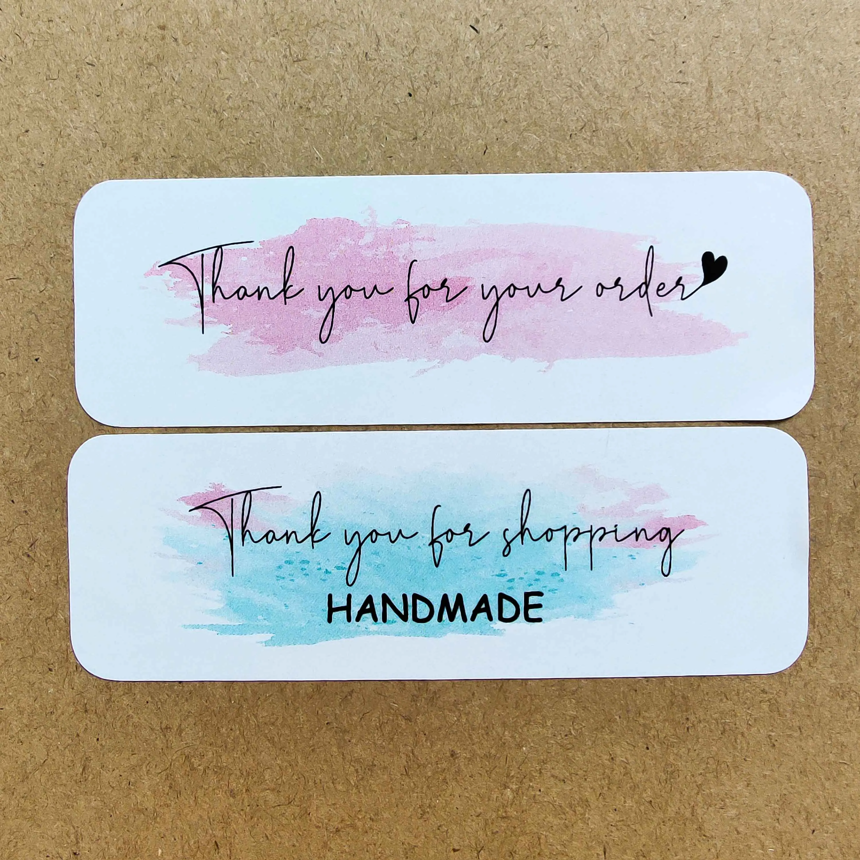 

50 Pcs Thank you for your order stickers 1x3 inch labels for envelope sealing for small business decor sticker stationery supply
