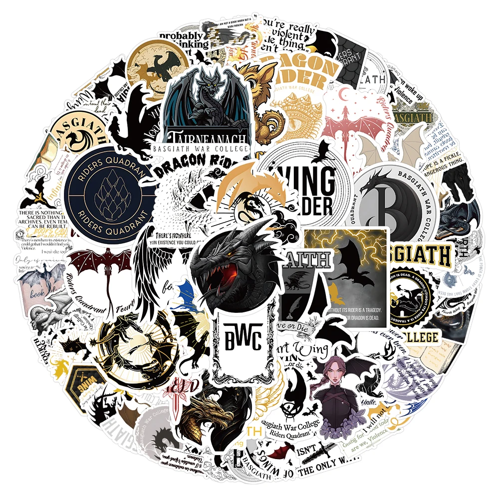 Мультяшные наклейки в виде крыла дракона 10/30/50/100 шт