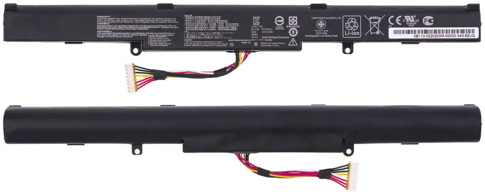 Аккумулятор / 15V 2950mAh 44Wh (Premium) для ASUS K550VX |