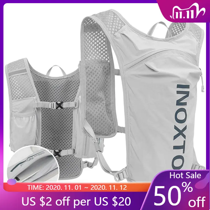 

Ультралегкий рюкзак для бега на 5 л, водонепроницаемый рюкзак на 5 л с жилетом для гидратации для марафона, бега, велосипеда, сумка для воды, а...