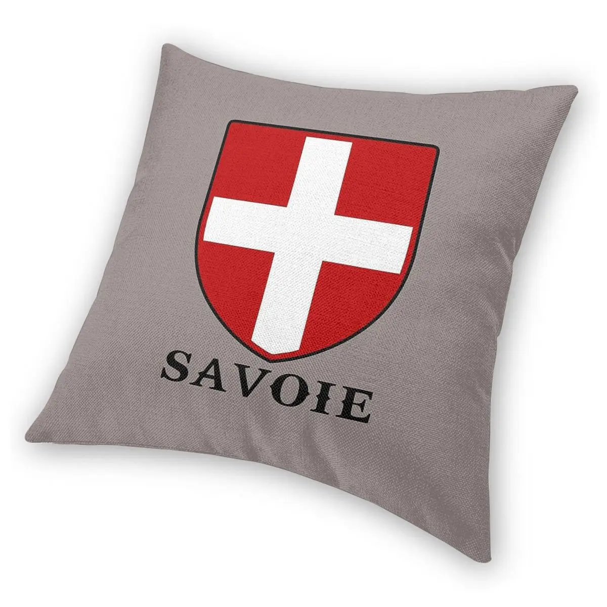 Фото Наволочка Savoie с перекрестным щитом, полиэстер, лен, бархат, декор на молнии, наволочка, чехол для диванной подушки, оптовая продажа №4