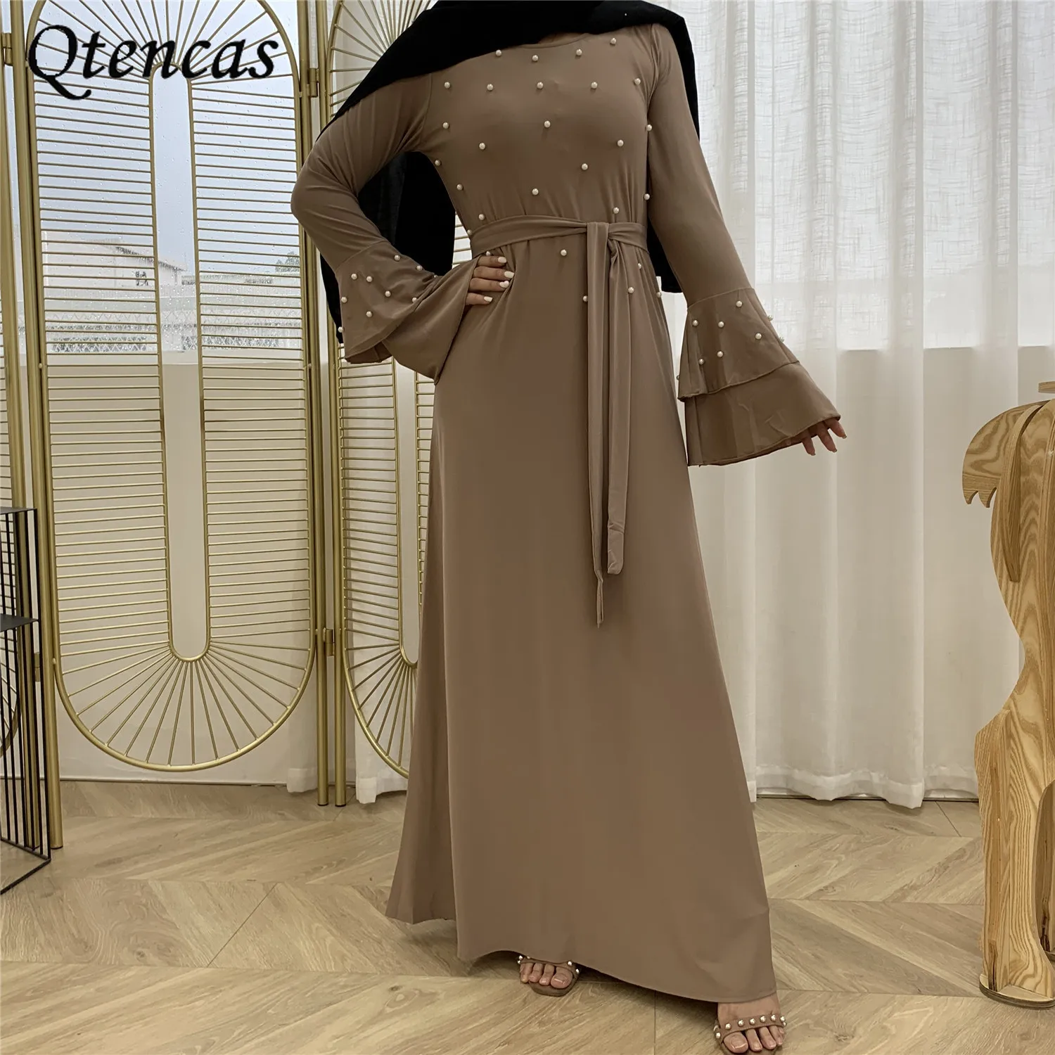 Рамадан, хиджаб, мусульманское модное турецкое платье для женщин, Дубай, абайя, Турция, мусульманская одежда, кафтан, мусульманские платья