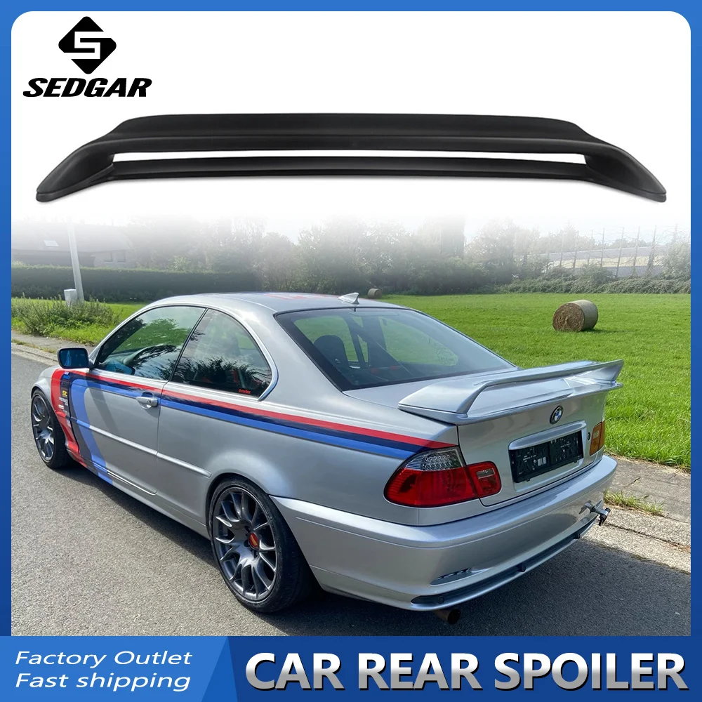 Стайлинг автомобиля для BMW E46 Coupe Sedan M3 2 Door 1998 - 2006 ABS Пластиковый материал задний