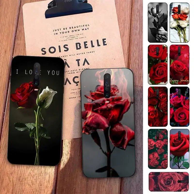 

Beautiful Red Roses Phone Case for Redmi 5 6 7 8 9 A 5plus K20 4X S2 GO 6 K30 pro