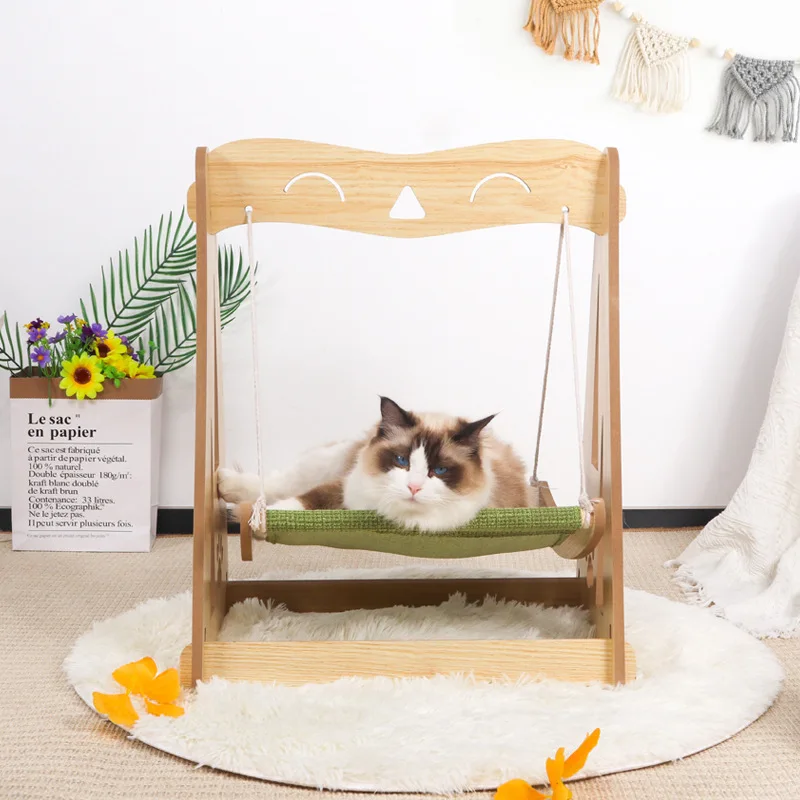 Swing Elevated Durable Pet Bed Cat Chair For Indoor Cats Easy Assembly
