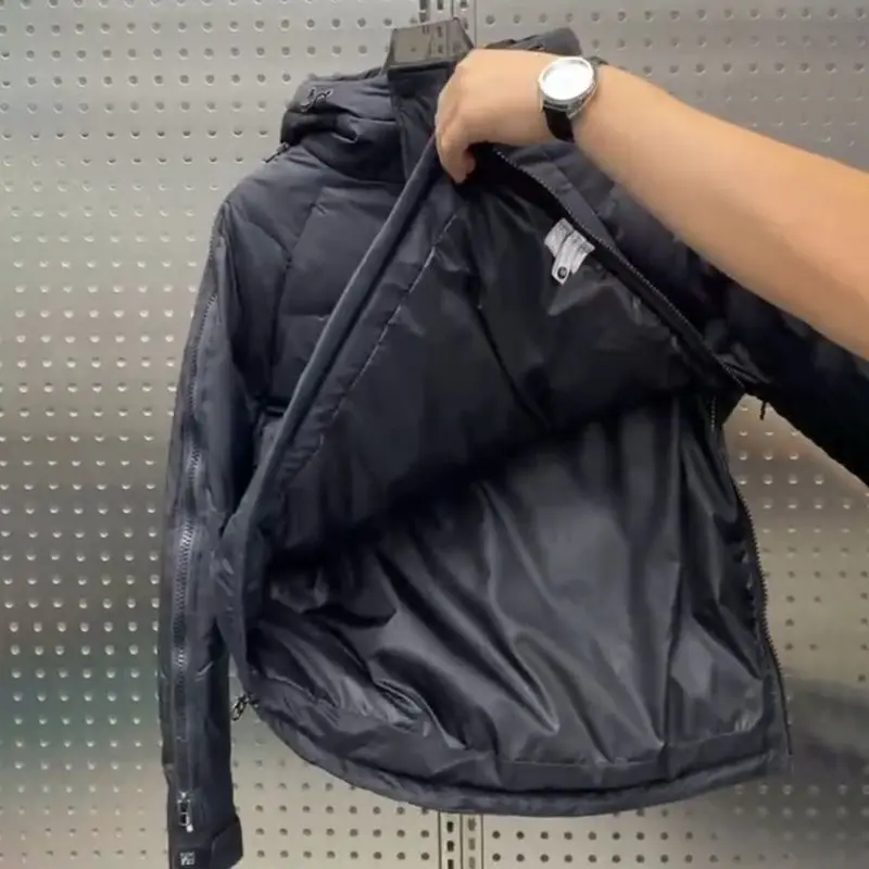 Men's Winter Jackets Men's Cold Jacket Hooded Parkas Loose Zipper Men's Jacket High Grade Fashion Brand Tooling Cotton Suit