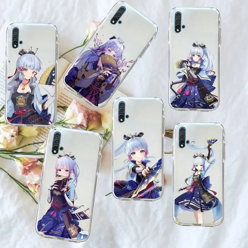 

Genshin Impact Kamisato Ayaka Phone Case for Huawei honor P mate Y 30 40 20 50 8 70 10 9 a i x c pro lite prime smart