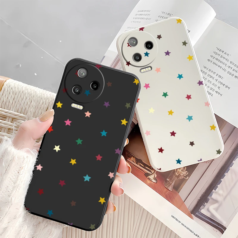 Фото Противоударный защитный чехол для телефона Infinix Spark 30 5G 20 20C 7 10 Pro 7T 6 Go 2 2024 2021 2020, силиконовый чехол со звездным узором №3