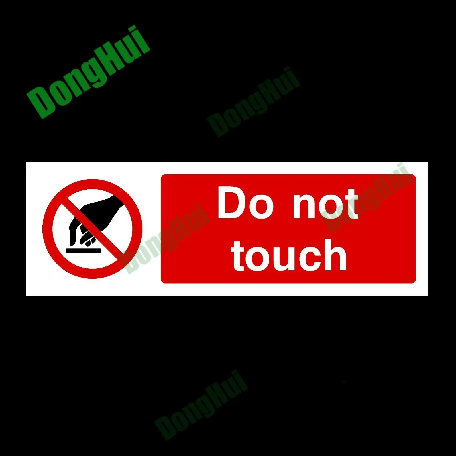 

Do Not Touch Plastic Sign Warning Caution Danger Sticker For Workshops Construction Sites Factories Schools PVC Waterproof