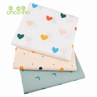 chainhoprinted twill cotton fabricpatchwork clothes for diy quilting sewingbabychildrens bedclothes material3pcs 40x50cm