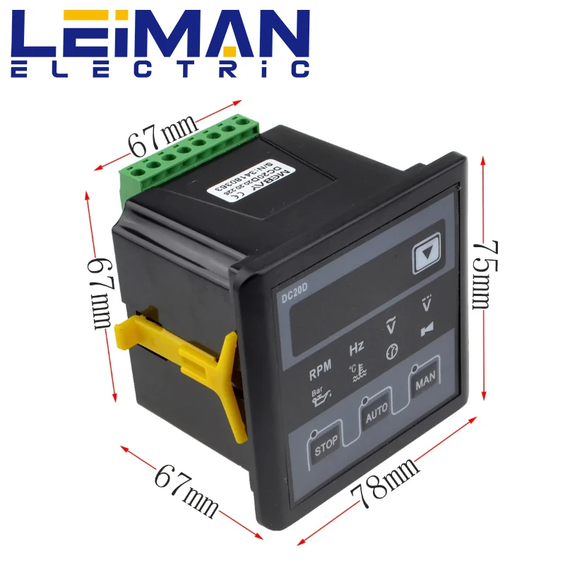 Модуль управления генератором Mebay DC20D маленький контроллер дизельной