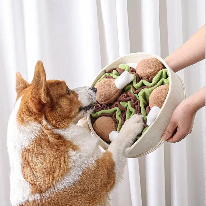 

Pet Dog Interactive Feed Sniffing Toy Pet Chicken Leg Bucket Sniffing Training Dog Toys Animal Food Treat Puzzle Game For Dogs