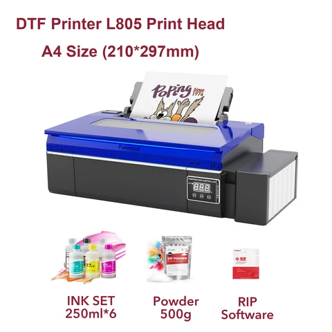 Принтер A4 DTF с духовкой для прямой передачи пленки, печатная машина L805 для самостоятельной Печати футболок с обучающей настройкой видео с использованием видео