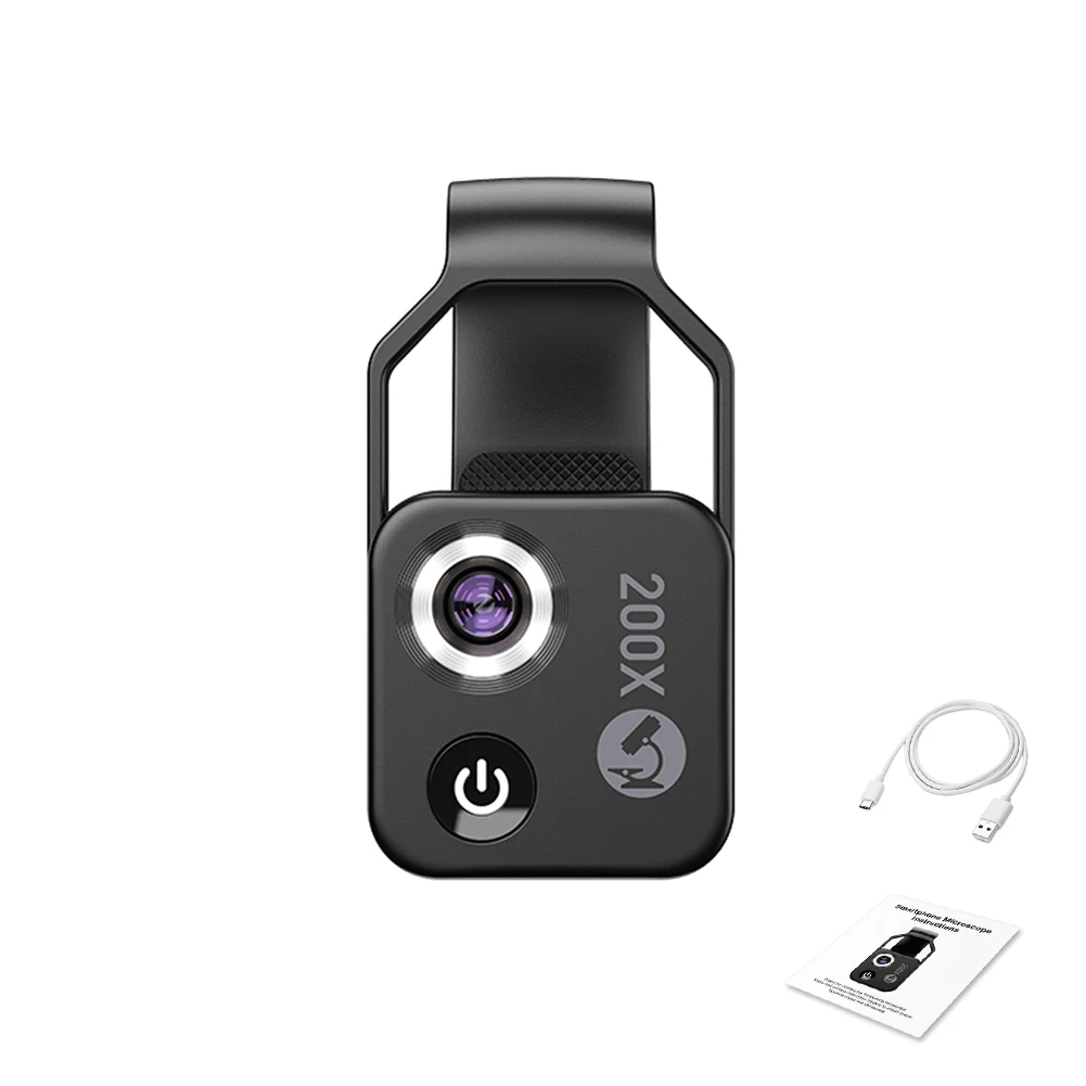 Портативный USB-микроскоп с 6 светодиодный ными лампами и 2 уровнями яркости |