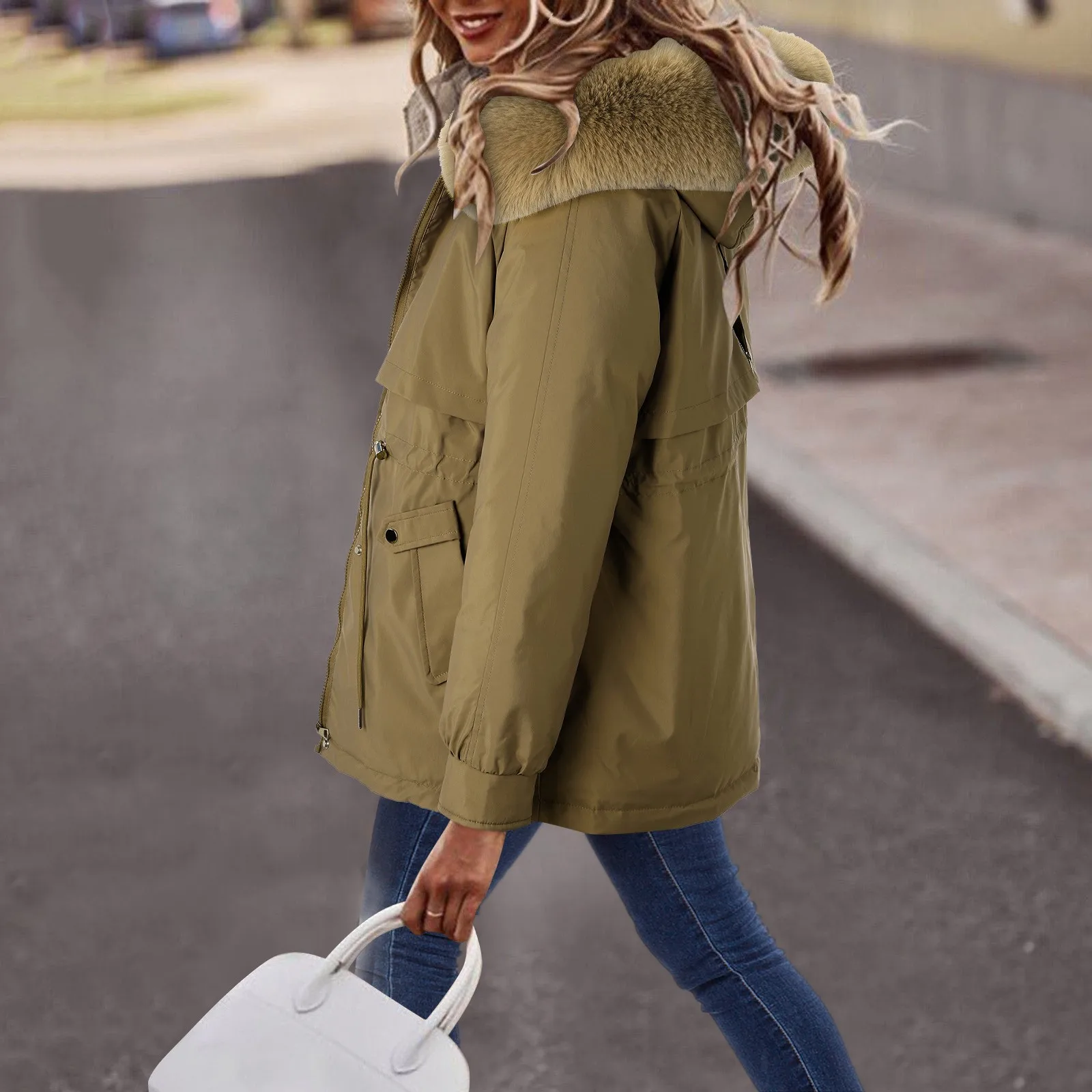 Fashion Thickened Down Coat Women 2022 Loose Cotton Jacket Casual  Women'S Cotton Clothes Winter Warm Down Coat Outwear