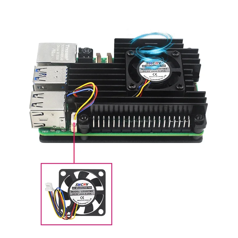 Корпус для Raspberry Pi 5 из алюминиевого сплава