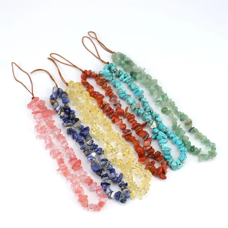 

10pcs Natural Raw Stone Irregular Crystal Pendant Chip Amethyst Aquamarine White Crystal Rose Quartz Keychain Keyring