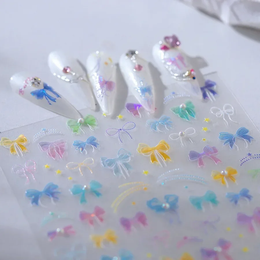 1 шт. разноцветные наклейки для ногтей