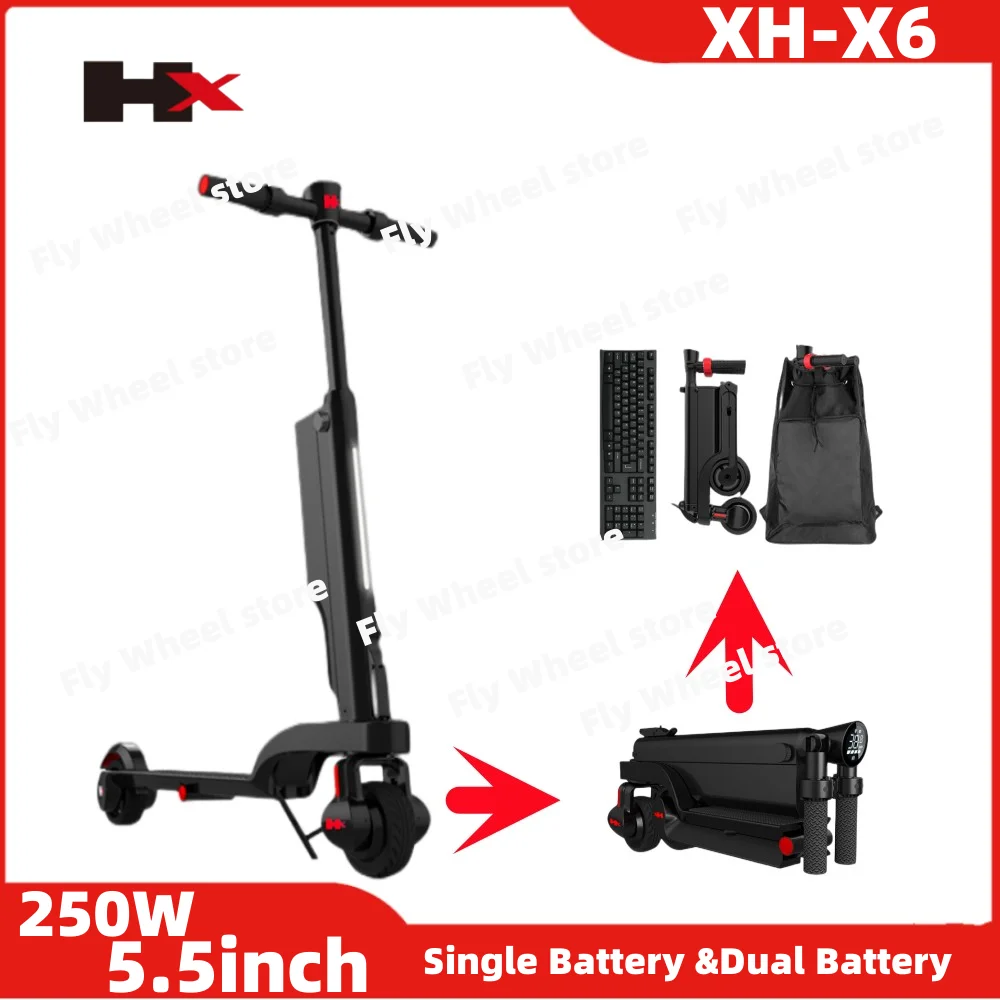 HX X6 Scooter Skateboard two wheel electric foldable mini Kick Scooter 6A 17 orders