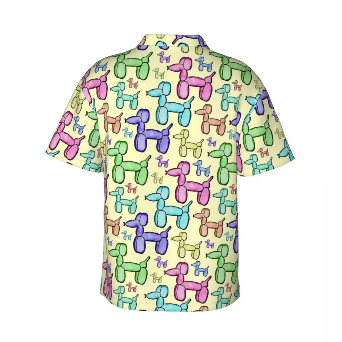 Гавайская рубашка с изображением воздушных собак мужские пляжные повседневные