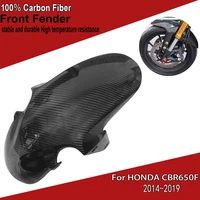 for honda cb650f cbr650 f 2014 2019 motorcycle carbon fiber front fender cap mudflap splash mud dust guard cover