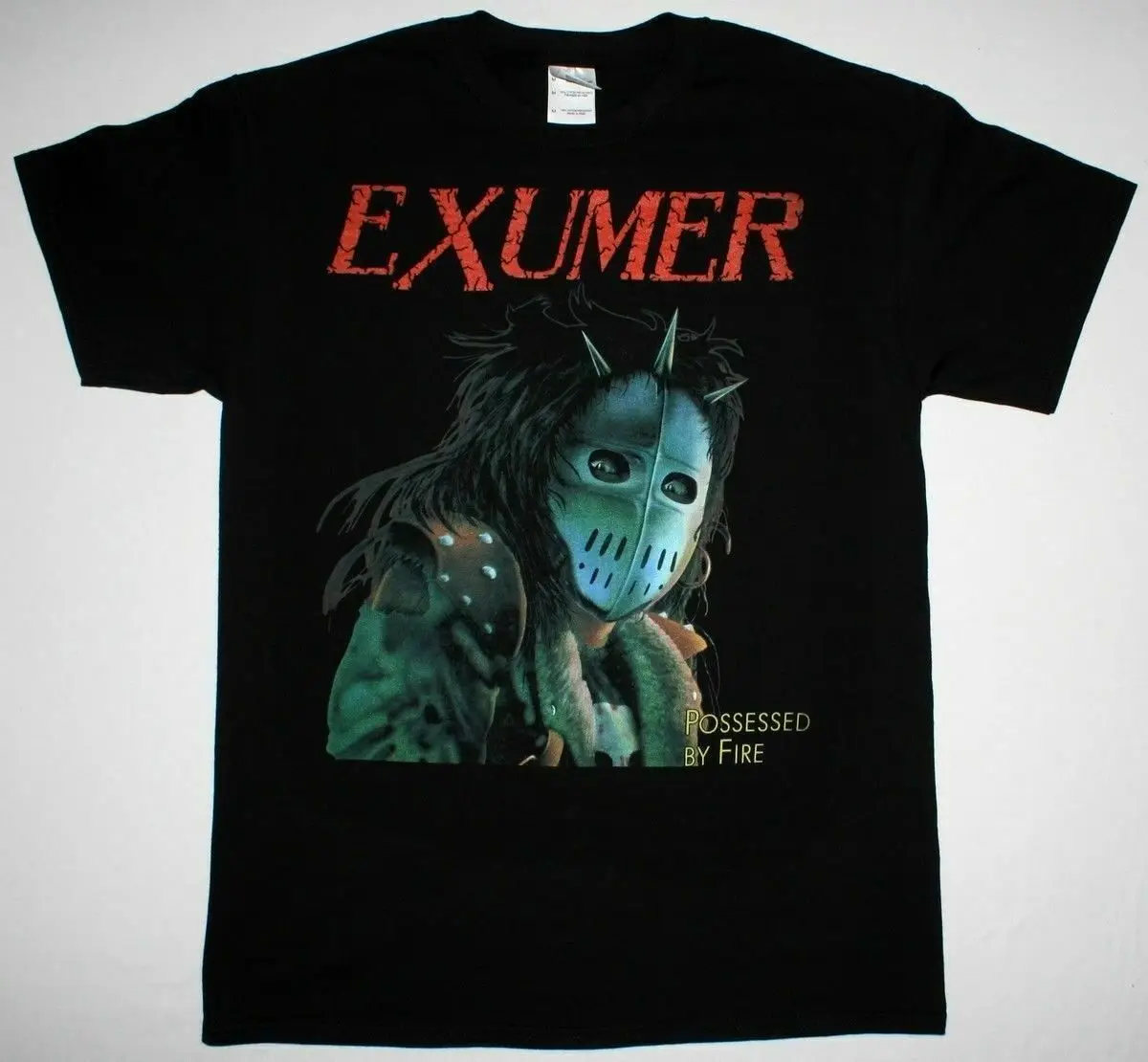 

EXUMER POSSESSED BY FIRE BLACK T SHIRT THRASH ARTILLERY DARK ANGEL RAZOR