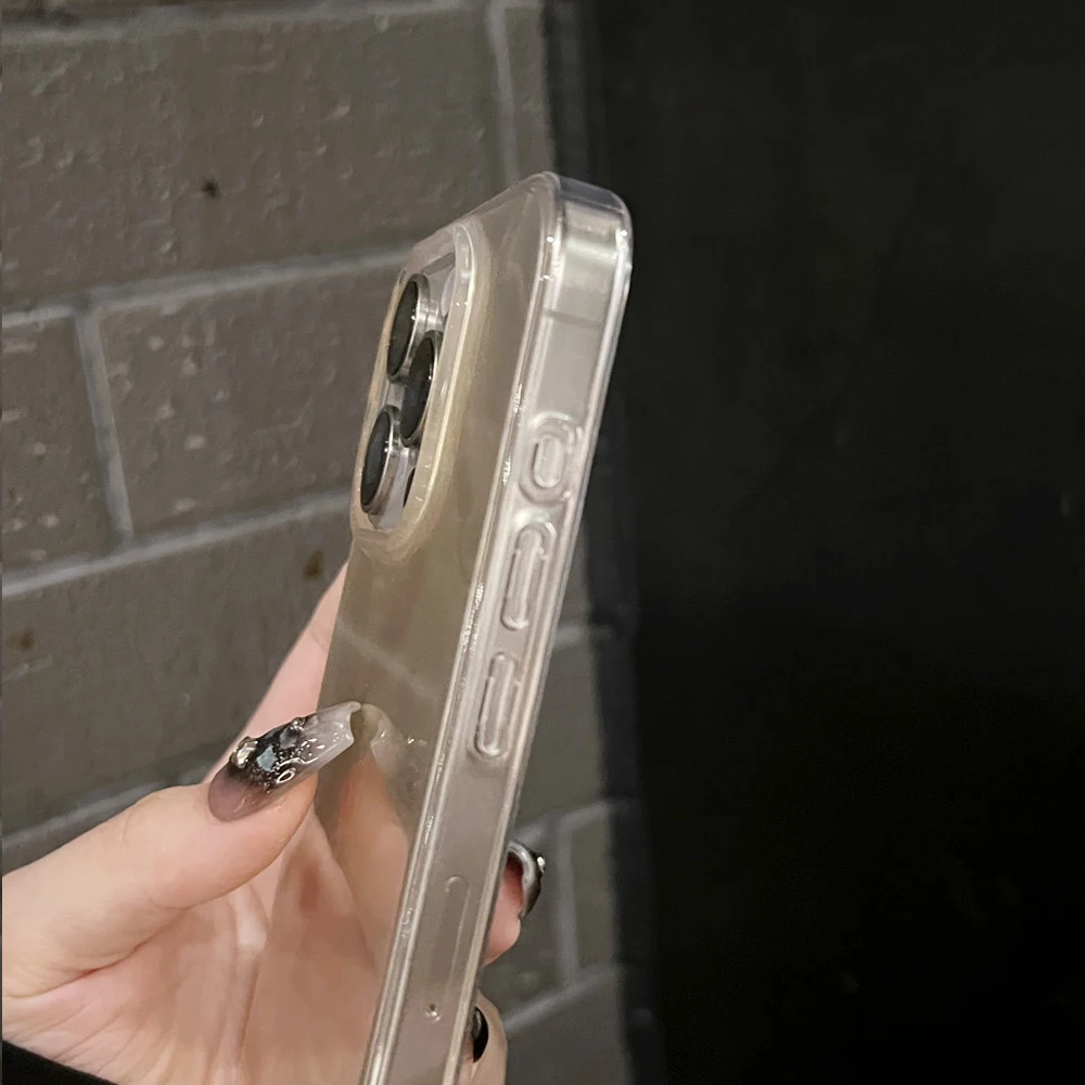 Блестящий Ударопрочный силиконовый чехол для iPhone 16 12 13 14 15 Pro Max