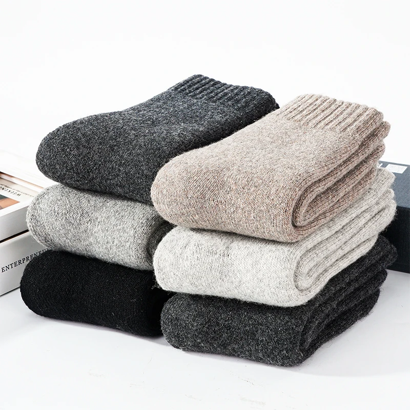 

Wool Men Solid Women Male Snow Warm Thicker Thicker Cold Socks Super Quality Socks High Socks Wool Winter Merino Super Rabbit