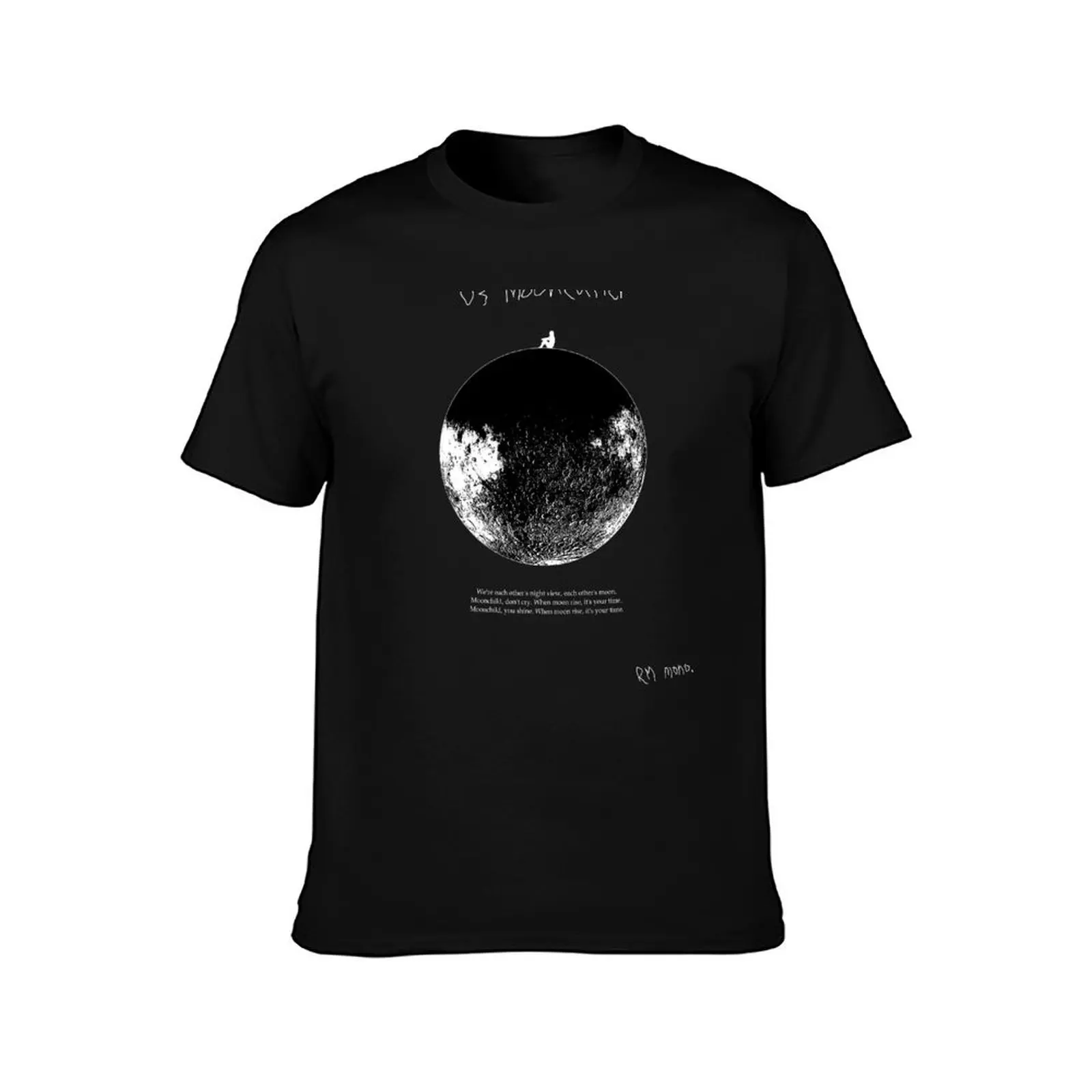 Фото РМ Моно. Футболка Dark Moonchild, модная повседневная футболка с коротким рукавом. №2