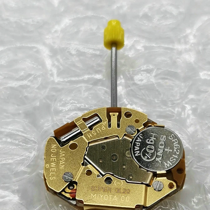 Кварцевый механизм для часов с регулировкой стержня но без батареи 2-контактных