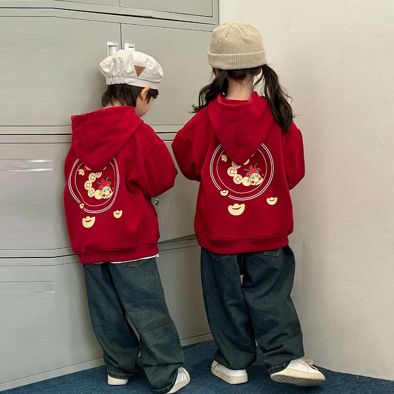 Толстовка для мальчиков и девочек от 1 до 12 лет брата сестры S-3XL одинаковые