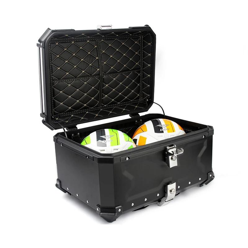 

luggage carrier hard side case aluminum alloy motorcycle top box motorcycle