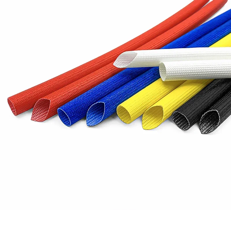 1 м 200 градусов C трубка из стекловолокна ID3 мм плетеная проволочная муфта