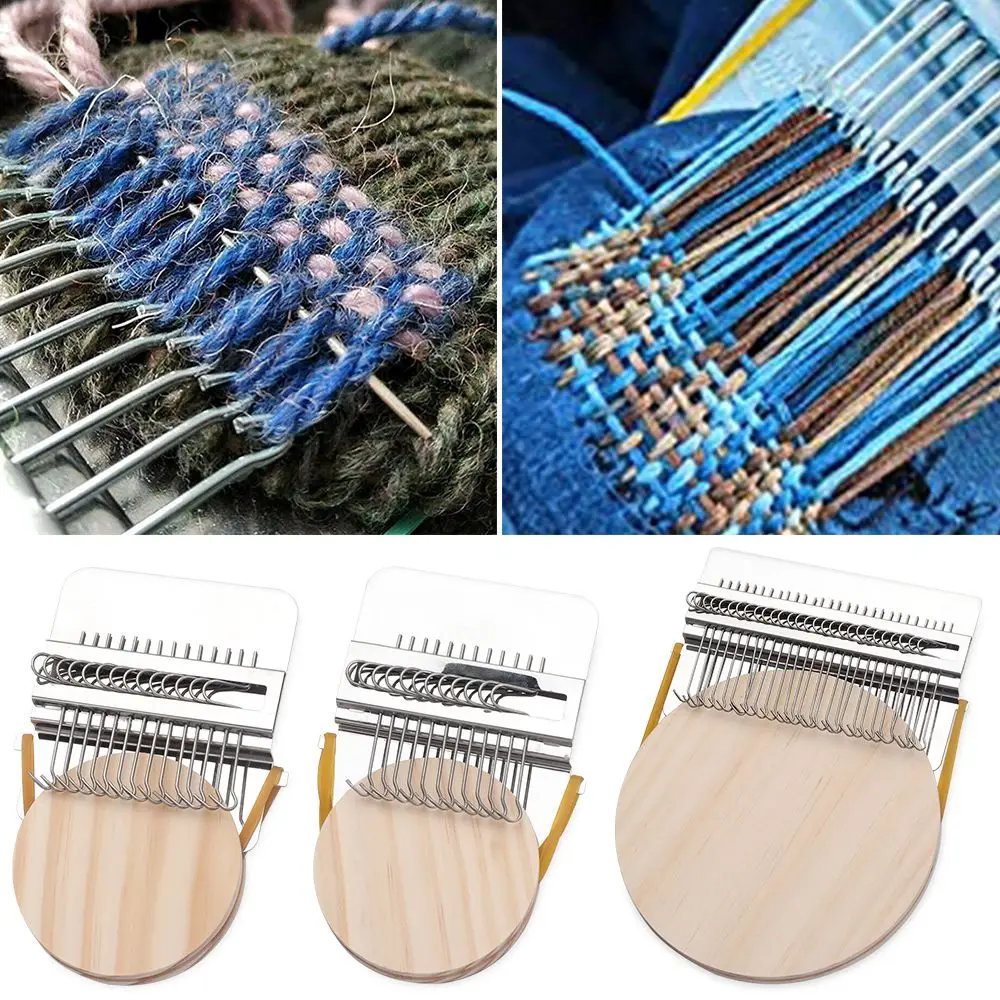 

Jeans Clothes Makes Beautiful Stitching Small Loom Darning Machine Loom Fun Mending Loom Speedweve Type Weave Tool