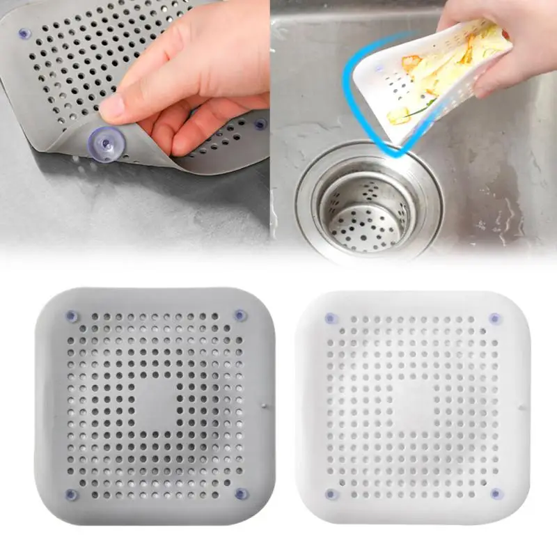 

Shower Drain Covers Silicone Tube Drain Hair Catcher Stopper With Sucker For Bathroom Kitchen Filter Trap Home Drain Protectors