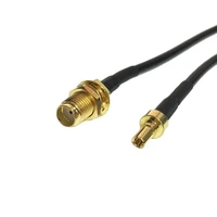 1pc 3g 4g wifi antenna extension cable sma female jack nut to crc9 male connector rg174 coaxial cable 20cm30cm50cm100cm
