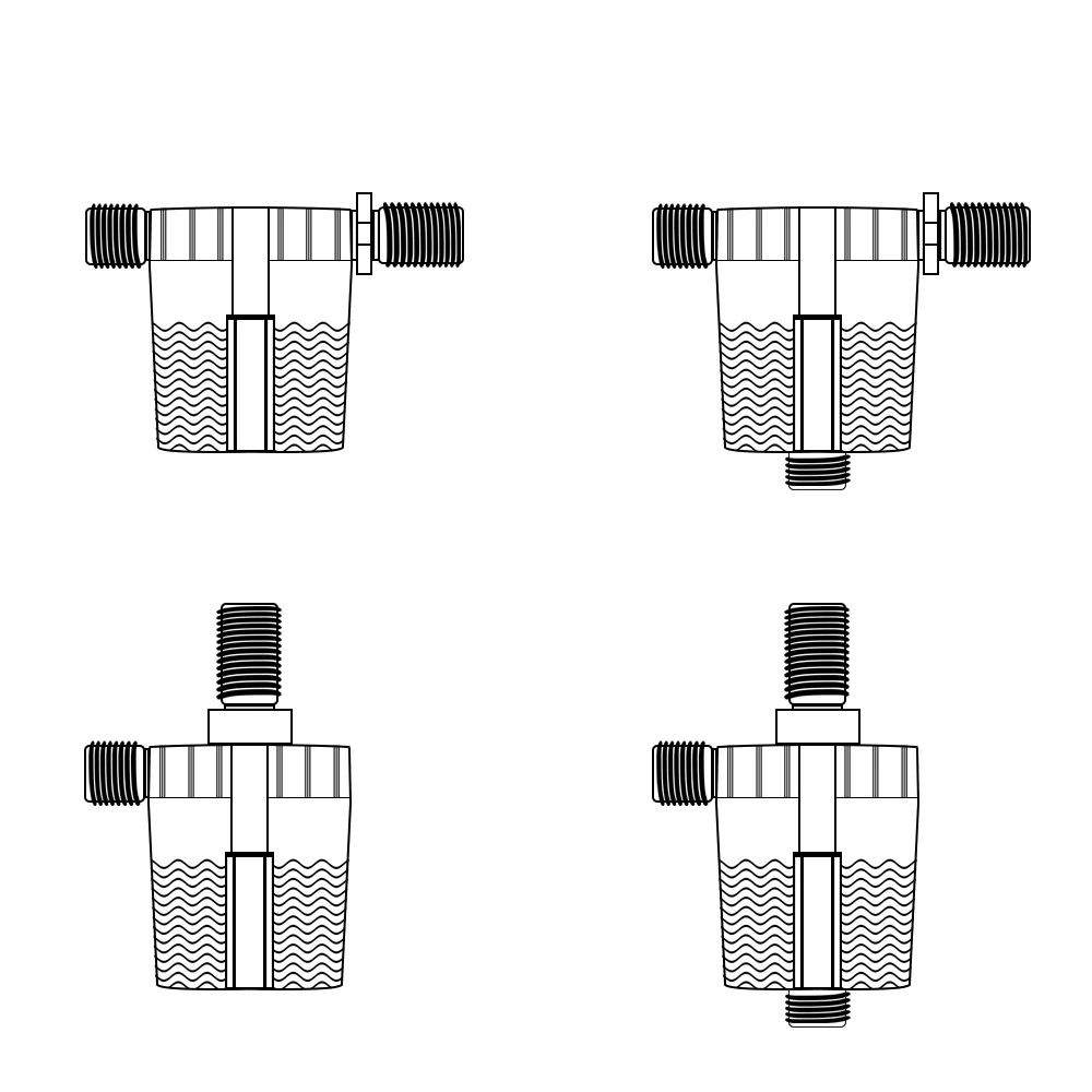

Практичный сменный полностью автоматический поплавковый клапан 1/2 дюйма 3/4 дюйма 1 дюйм для контроля уровня воды, противокоррозийный нейлон...