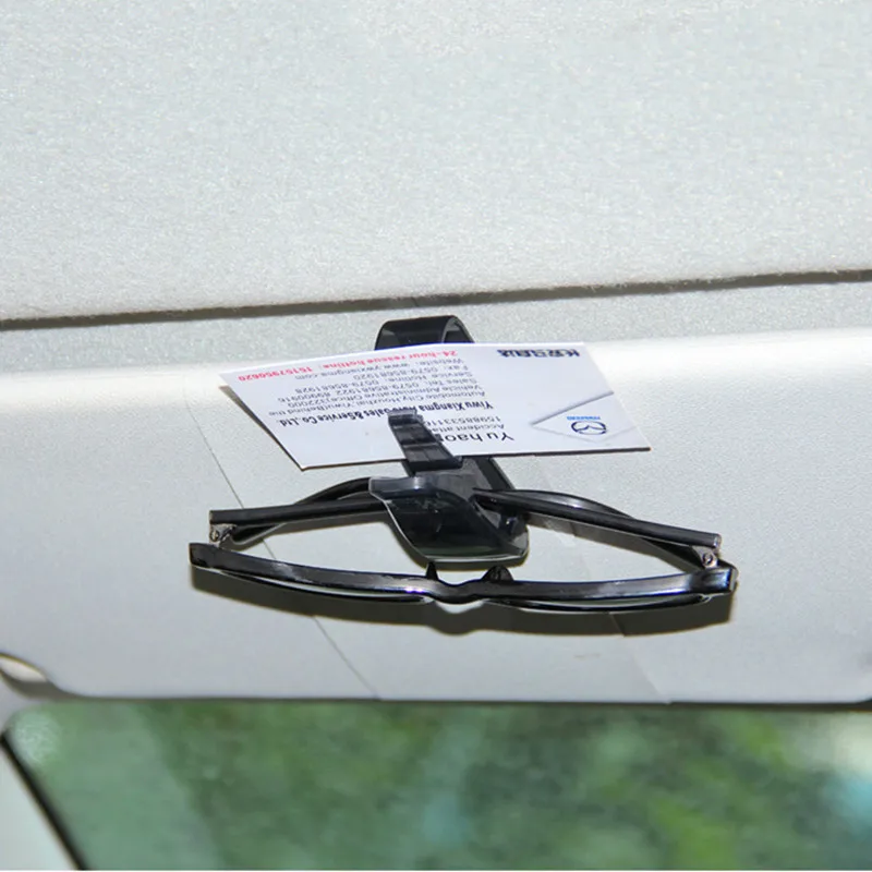 Универсальный автомобильный солнцезащитный козырек коробка для очков зажим