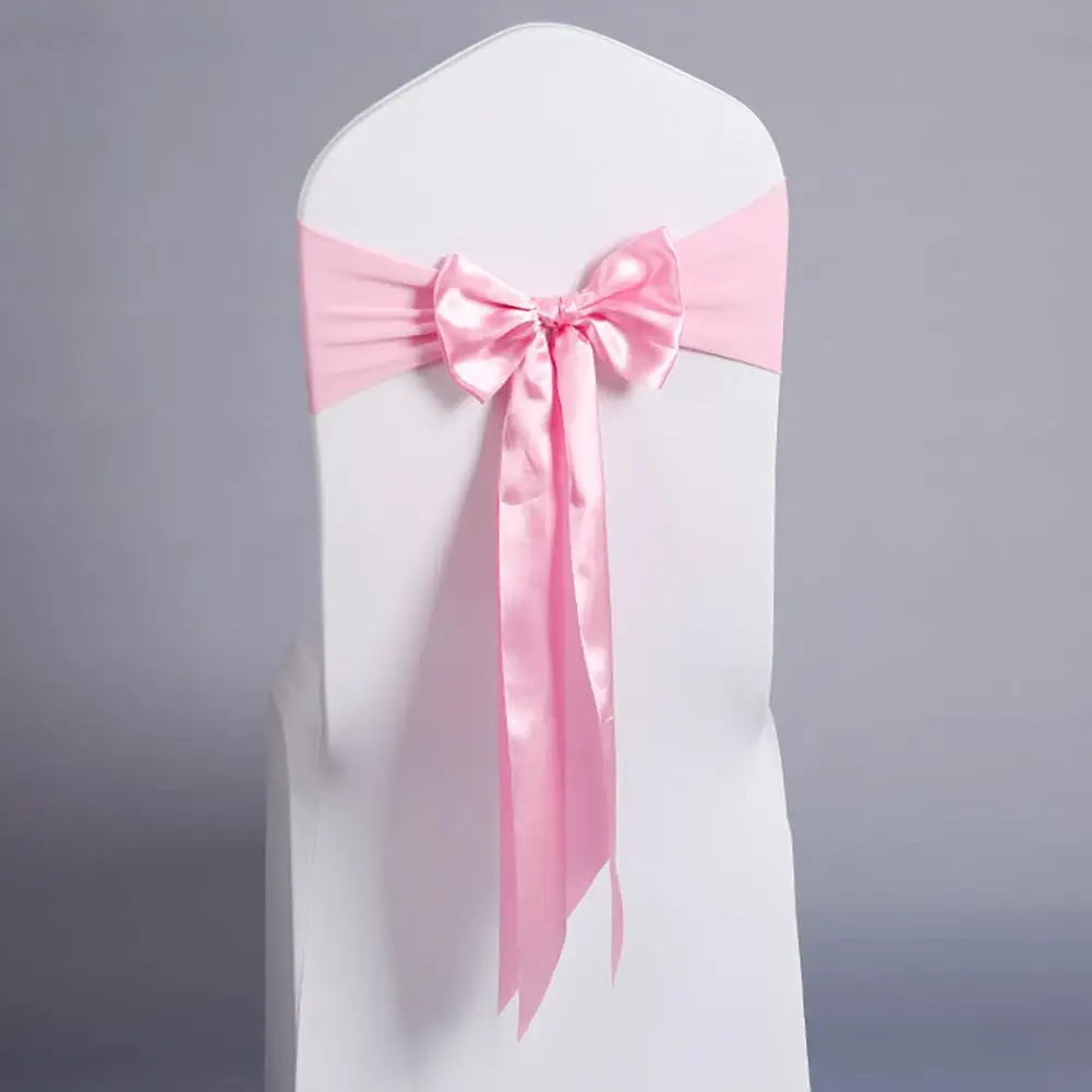 

Premium Chair Sashes Chair Back Bow Tie Ribbon Chair Bands For Wedding Party Xmas Birthday Shower Decoration