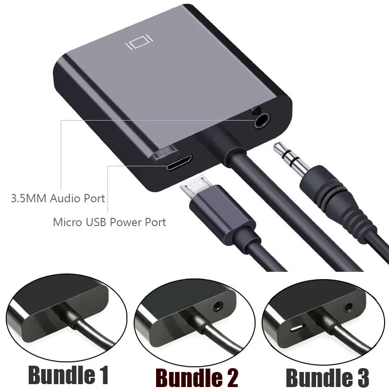 Переходник с HDMI на VGA 1080P