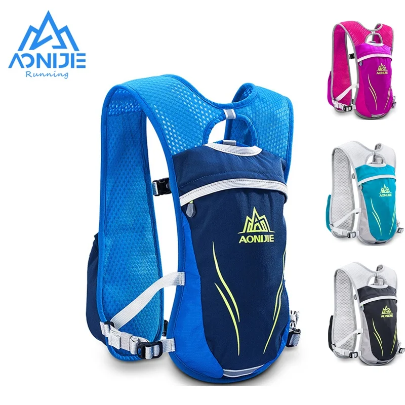 

AONIJIE Hydration Backpack Rucksack Bag Vest Harness For 1.5L Water Bladder Hiking Camping Running Marathon Race Sport 5.5L